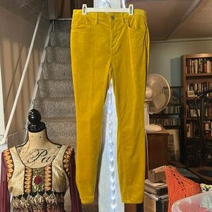 LOFT High Waist, Skinny Golden Corduroy Pants in Women’s 6/28 Petite—Excellent!
